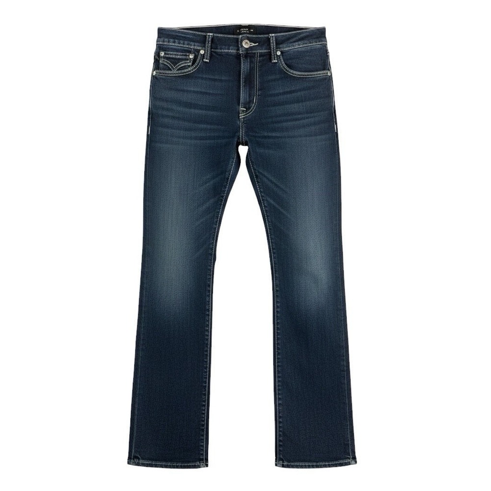 NWT True Religion Billy SN Flap Bootcut Jeans Mens 36x33 Dark Mountainside Wash